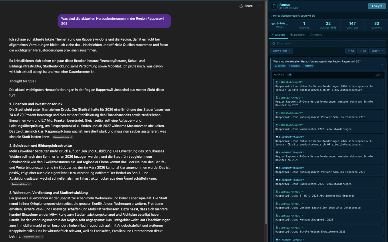 Query Fan-Out Browser Extension: "Fanout"